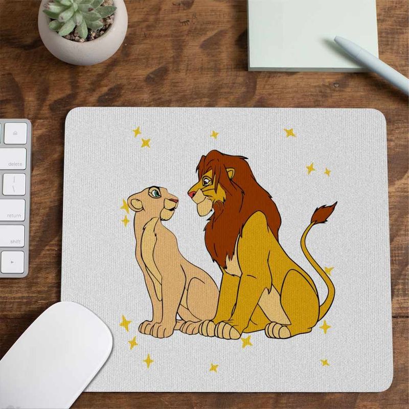 PC, gaming si accesorii - Periferice PC - Mousepad - Mousepad Mufasa Sarabi Lion King CoolTrend, 21x19cm - Infinity.ro