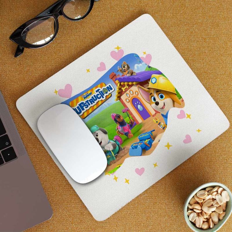 PC, gaming si accesorii - Periferice PC - Mousepad - Mousepad Pupstruction Action Catelusi Constructori CoolTrend, 21x19cm - Infinity.ro