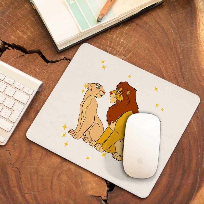 PC, gaming si accesorii - Periferice PC - Mousepad - Mousepad Mufasa Sarabi Lion King CoolTrend, 21x19cm - Infinity.ro