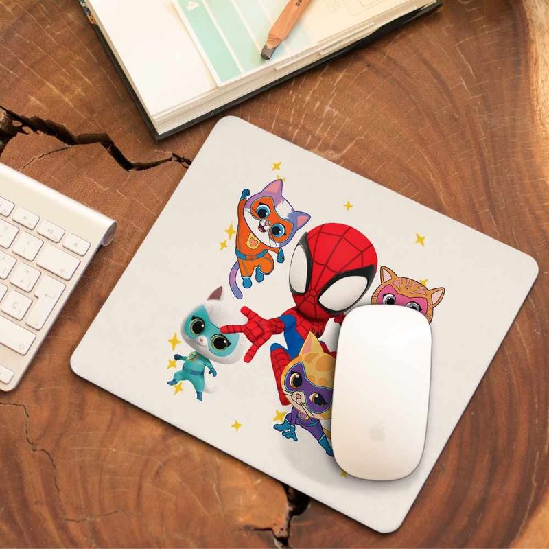 PC, gaming si accesorii - Periferice PC - Mousepad - Mousepad Super Pisicute Paienjenel CoolTrend, 21x19cm - Infinity.ro