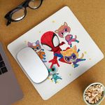 PC, gaming si accesorii - Periferice PC - Mousepad - Mousepad Super Pisicute Paienjenel CoolTrend, 21x19cm - Infinity.ro