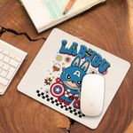 PC, gaming si accesorii - Periferice PC - Mousepad - Mousepad Labubu Captain America CoolTrend, 21x19cm - Infinity.ro
