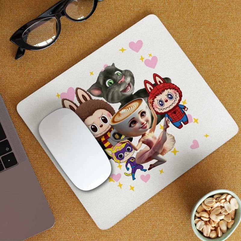 PC, gaming si accesorii - Periferice PC - Mousepad - Mousepad Talking Tom Labubu Harry Potter Balerina Spiderman CoolTrend, 21x19cm - Infinity.ro