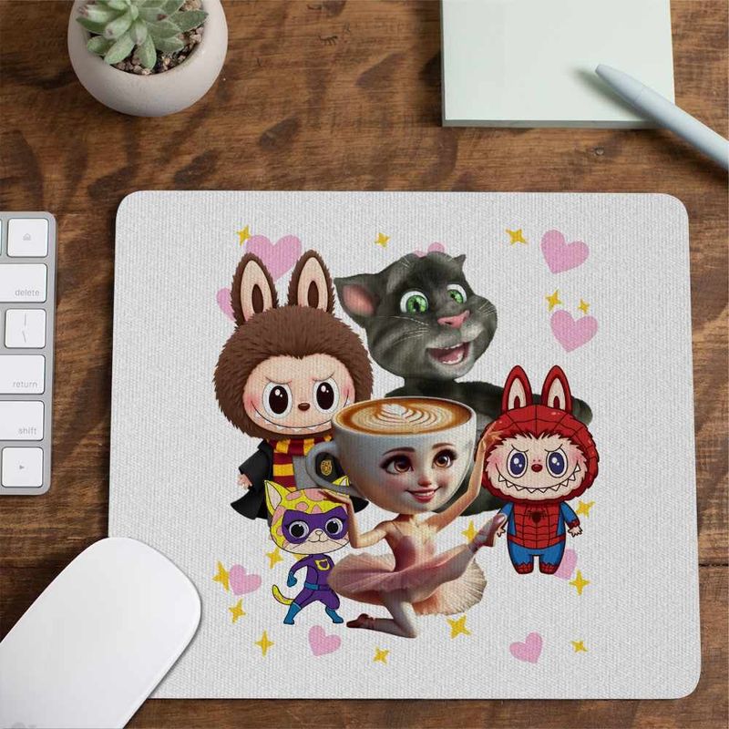 PC, gaming si accesorii - Periferice PC - Mousepad - Mousepad Talking Tom Labubu Harry Potter Balerina Spiderman CoolTrend, 21x19cm - Infinity.ro