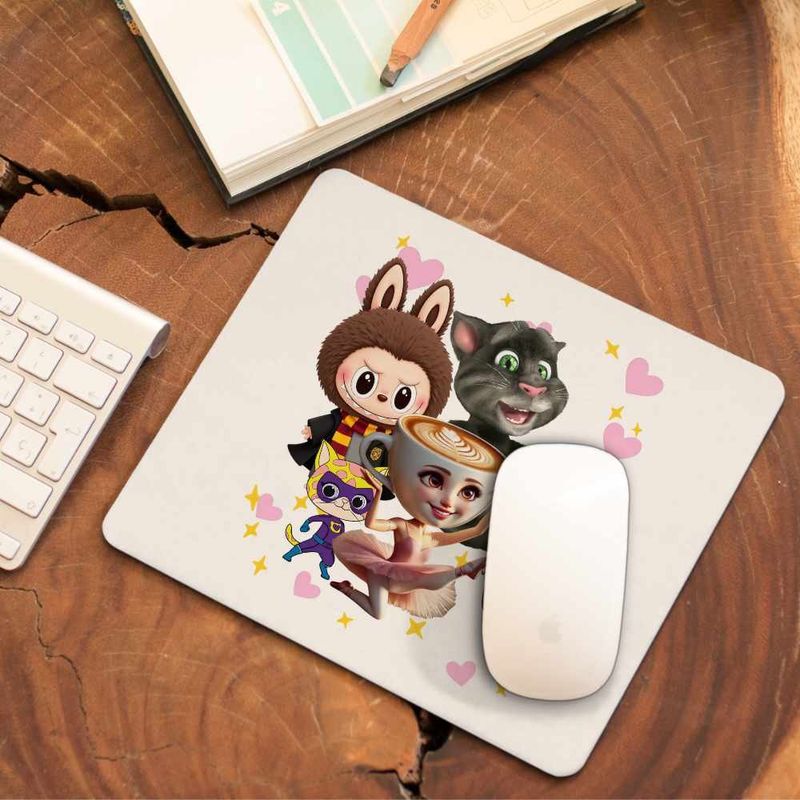 PC, gaming si accesorii - Periferice PC - Mousepad - Mousepad Talking Tom Labubu Harry Potter Balerina Spiderman CoolTrend, 21x19cm - Infinity.ro