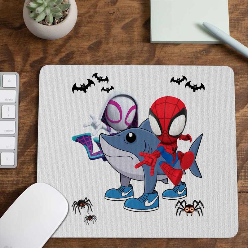 PC, gaming si accesorii - Periferice PC - Mousepad - Mousepad Paienjenel Tralalero Tralala Fantoma Paianjen Brainrot CoolTrend, 21x19cm - Infinity.ro