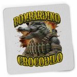 PC, gaming si accesorii - Periferice PC - Mousepad - Mousepad Crocodilo Bombardino Brainrot CoolTrend, 21x19cm - Infinity.ro