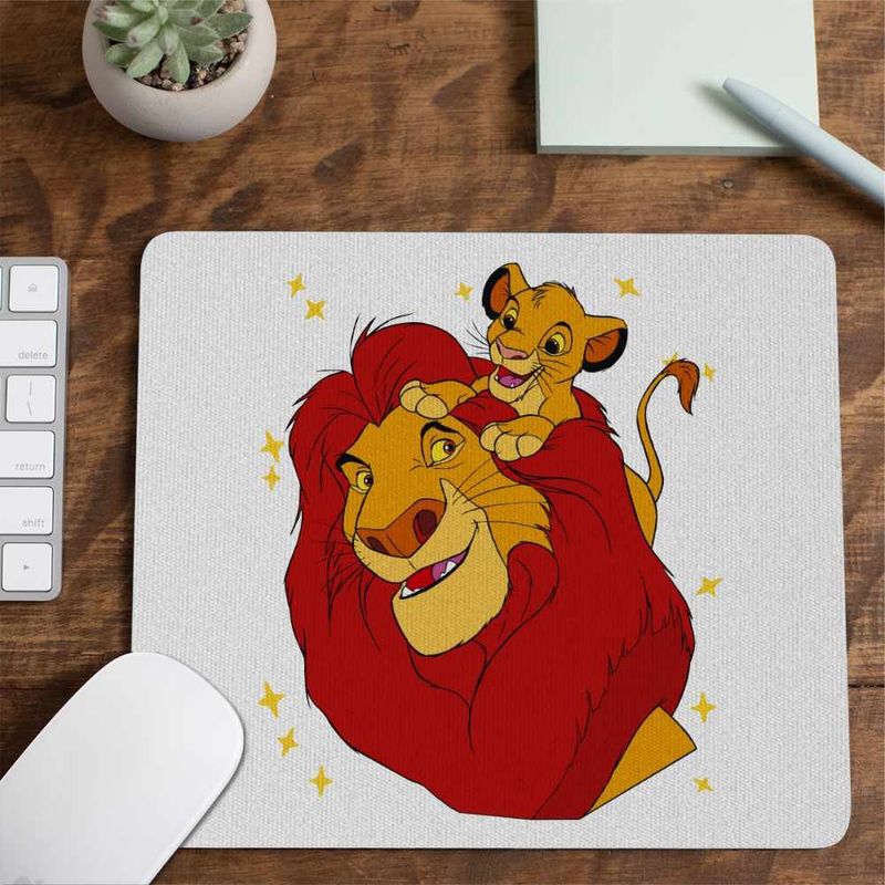 PC, gaming si accesorii - Periferice PC - Mousepad - Mousepad Regele Leu Mufasa Simba CoolTrend, 21x19cm - Infinity.ro