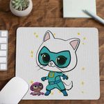 PC, gaming si accesorii - Periferice PC - Mousepad - Mousepad Super Pisicute Bitsy SuperKitties CoolTrend, 21x19cm - Infinity.ro