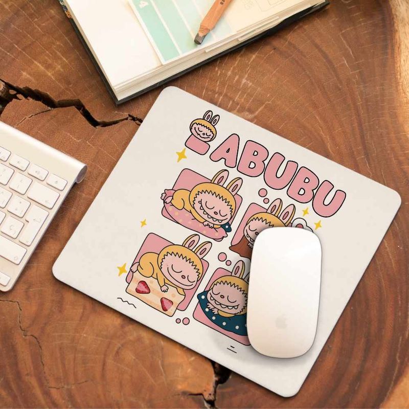 PC, gaming si accesorii - Periferice PC - Mousepad - Mousepad Labubu Baby Sleep Somn Usor Bebelus CoolTrend, 21x19cm - Infinity.ro