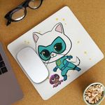PC, gaming si accesorii - Periferice PC - Mousepad - Mousepad Super Pisicute Bitsy SuperKitties CoolTrend, 21x19cm - Infinity.ro