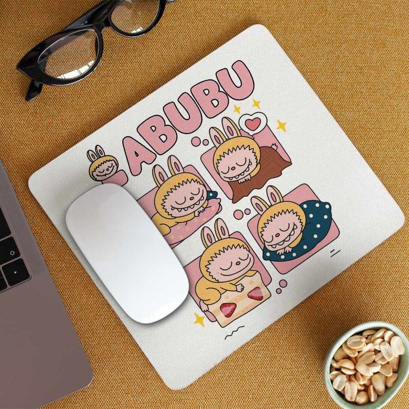 PC, gaming si accesorii - Periferice PC - Mousepad - Mousepad Labubu Baby Sleep Somn Usor Bebelus CoolTrend, 21x19cm - Infinity.ro