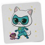 PC, gaming si accesorii - Periferice PC - Mousepad - Mousepad Super Pisicute Bitsy SuperKitties CoolTrend, 21x19cm - Infinity.ro