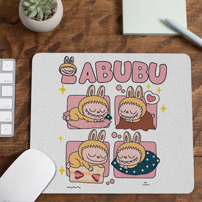 PC, gaming si accesorii - Periferice PC - Mousepad - Mousepad Labubu Baby Sleep Somn Usor Bebelus CoolTrend, 21x19cm - Infinity.ro
