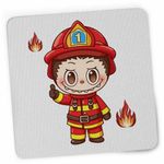 PC, gaming si accesorii - Periferice PC - Mousepad - Mousepad Labubu Pompier, CoolTrend, 21x19cm - Infinity.ro
