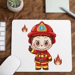 PC, gaming si accesorii - Periferice PC - Mousepad - Mousepad Labubu Pompier, CoolTrend, 21x19cm - Infinity.ro