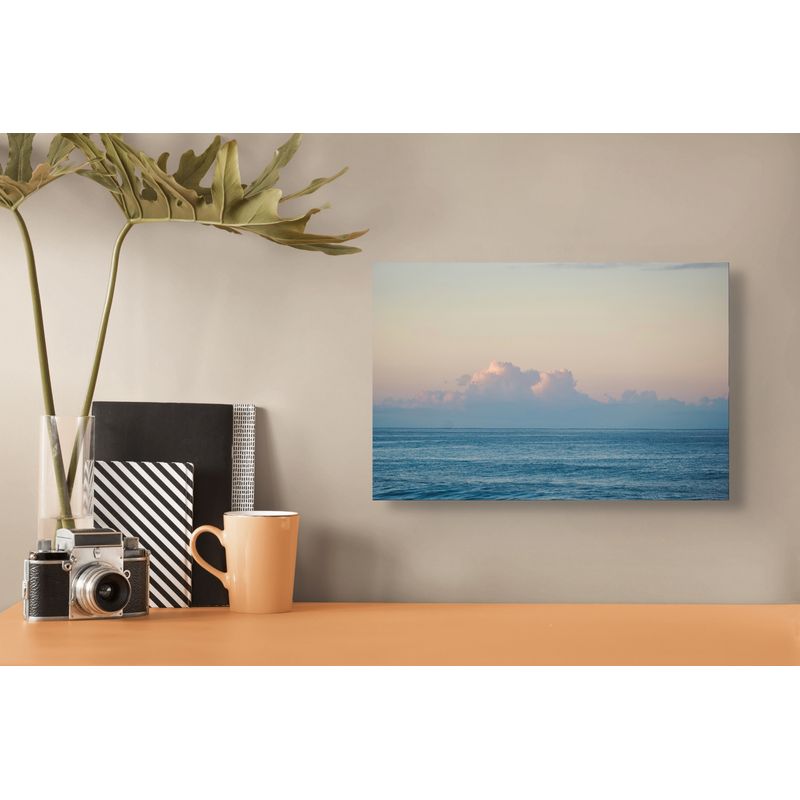 Casa si Gradina - Decoratiuni - Tablouri - Tablou Canvas, "Cer senin peste valurile albastre", 39 x 26 cm - Infinity.ro