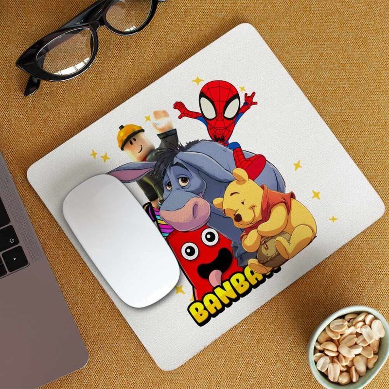 PC, gaming si accesorii - Periferice PC - Mousepad - Mousepad Banban Paienjenel Winnie Roblox CoolTrend, 21x19cm - Infinity.ro