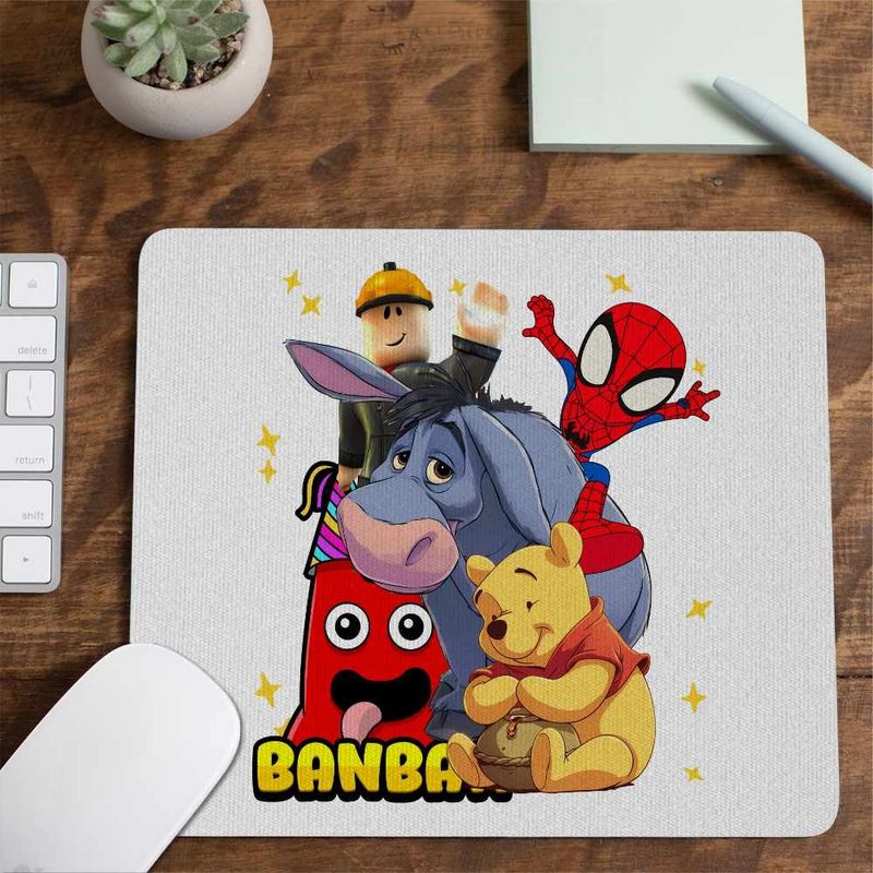 PC, gaming si accesorii - Periferice PC - Mousepad - Mousepad Banban Paienjenel Winnie Roblox CoolTrend, 21x19cm - Infinity.ro
