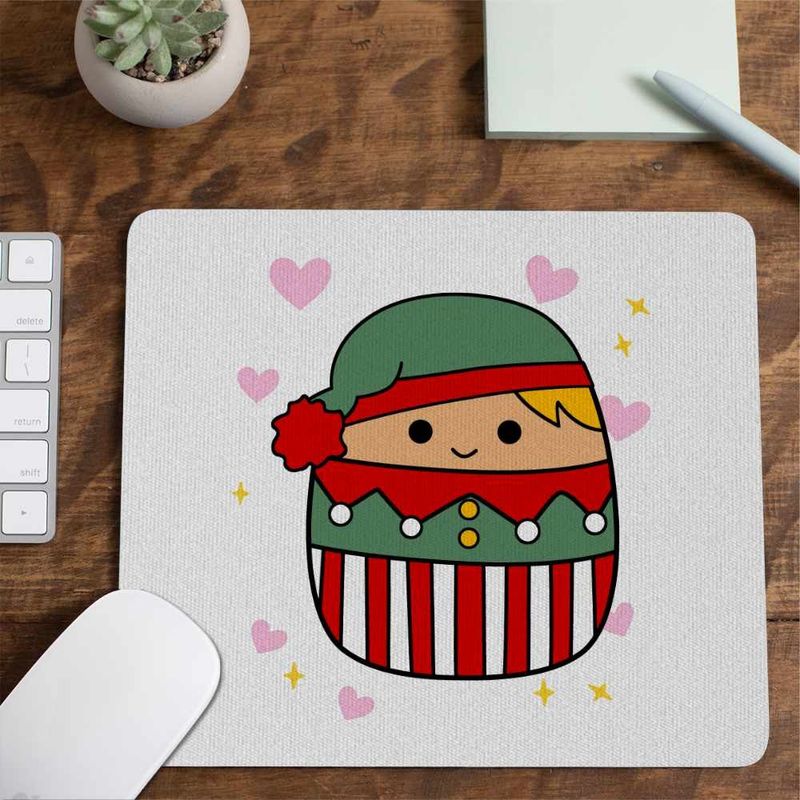 PC, gaming si accesorii - Periferice PC - Mousepad - Mousepad Squishmallows Spiridus Mos Craciun CoolTrend, 21x19cm - Infinity.ro