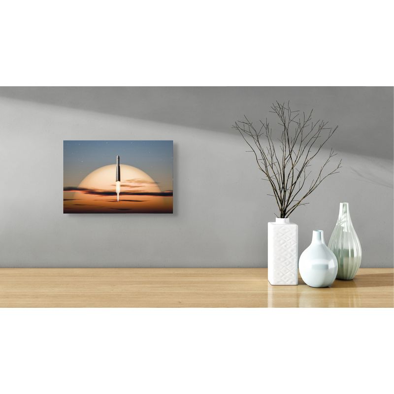 Casa si Gradina - Decoratiuni - Tablouri - Tablou Canvas, "Racheta spre orizonturi stelare noi", 39 x 26 cm - Infinity.ro