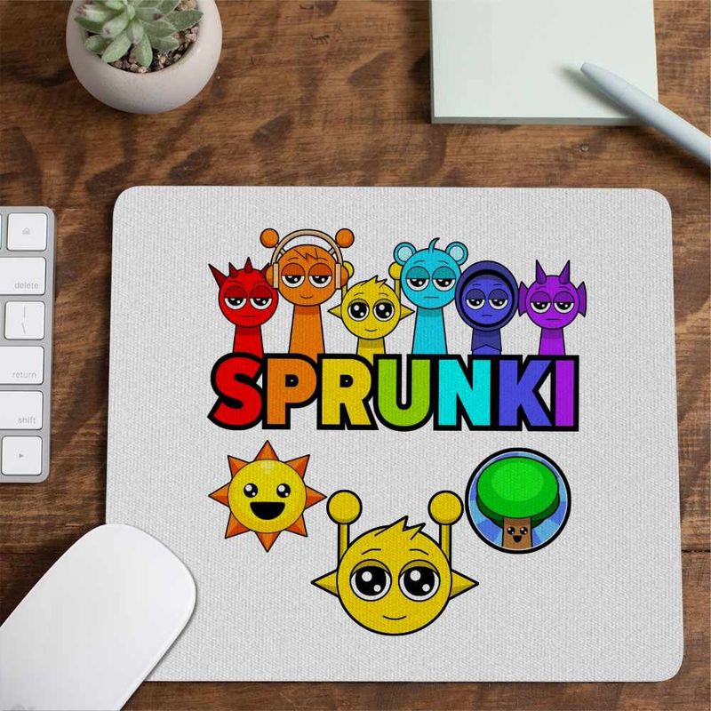 PC, gaming si accesorii - Periferice PC - Mousepad - Mousepad Sprunki Music Beats Game CoolTrend, 21x19cm - Infinity.ro