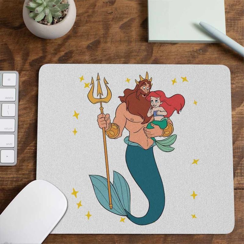 PC, gaming si accesorii - Periferice PC - Mousepad - Mousepad Triton Mica Sirena Ariel CoolTrend, 21x19cm - Infinity.ro