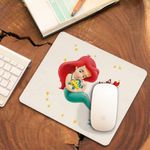 PC, gaming si accesorii - Periferice PC - Mousepad - Mousepad Mica Sirena Baby Flounder Ariel Little Mermaid CoolTrend, 21x19cm - Infinity.ro