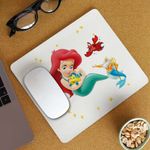 PC, gaming si accesorii - Periferice PC - Mousepad - Mousepad Mica Sirena Baby Flounder Ariel Little Mermaid CoolTrend, 21x19cm - Infinity.ro