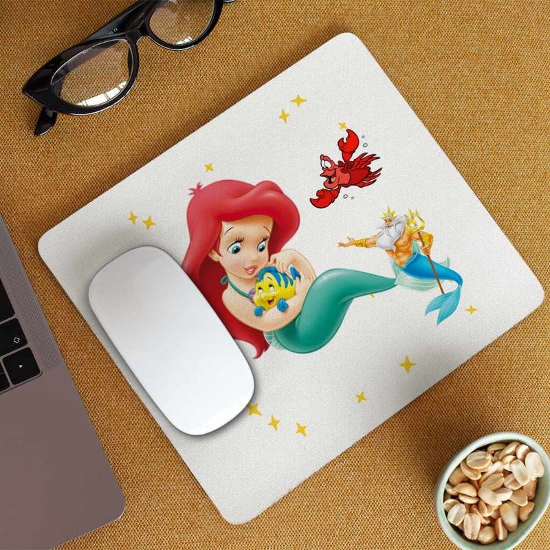 PC, gaming si accesorii - Periferice PC - Mousepad - Mousepad Mica Sirena Baby Flounder Ariel Little Mermaid CoolTrend, 21x19cm - Infinity.ro