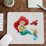 PC, gaming si accesorii - Periferice PC - Mousepad - Mousepad Mica Sirena Baby Flounder Ariel Little Mermaid CoolTrend, 21x19cm - Infinity.ro