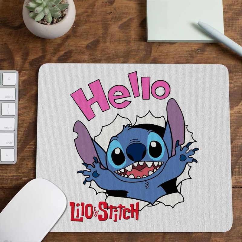 PC, gaming si accesorii - Periferice PC - Mousepad - Mousepad Stitch Hello CoolTrend, 21x19cm - Infinity.ro