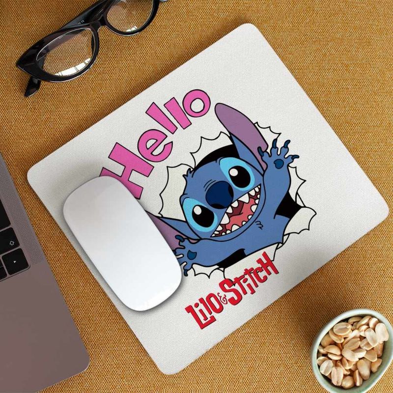PC, gaming si accesorii - Periferice PC - Mousepad - Mousepad Stitch Hello CoolTrend, 21x19cm - Infinity.ro