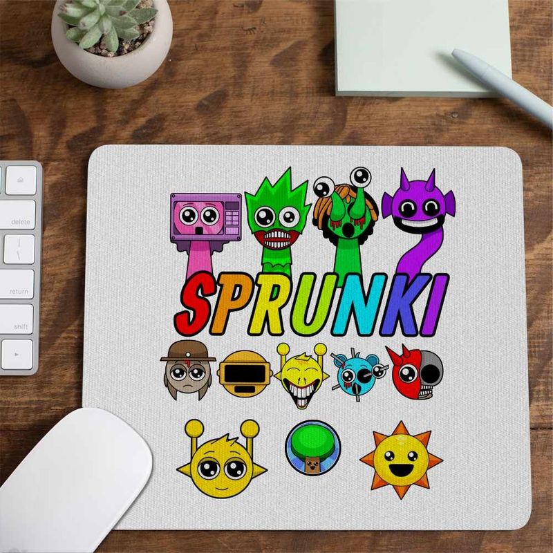 PC, gaming si accesorii - Periferice PC - Mousepad - Mousepad Sprunki Horror Music Game CoolTrend, 21x19cm - Infinity.ro