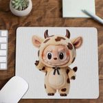 PC, gaming si accesorii - Periferice PC - Mousepad - Mousepad Labubu Milka Cow CoolTrend, 21x19cm - Infinity.ro