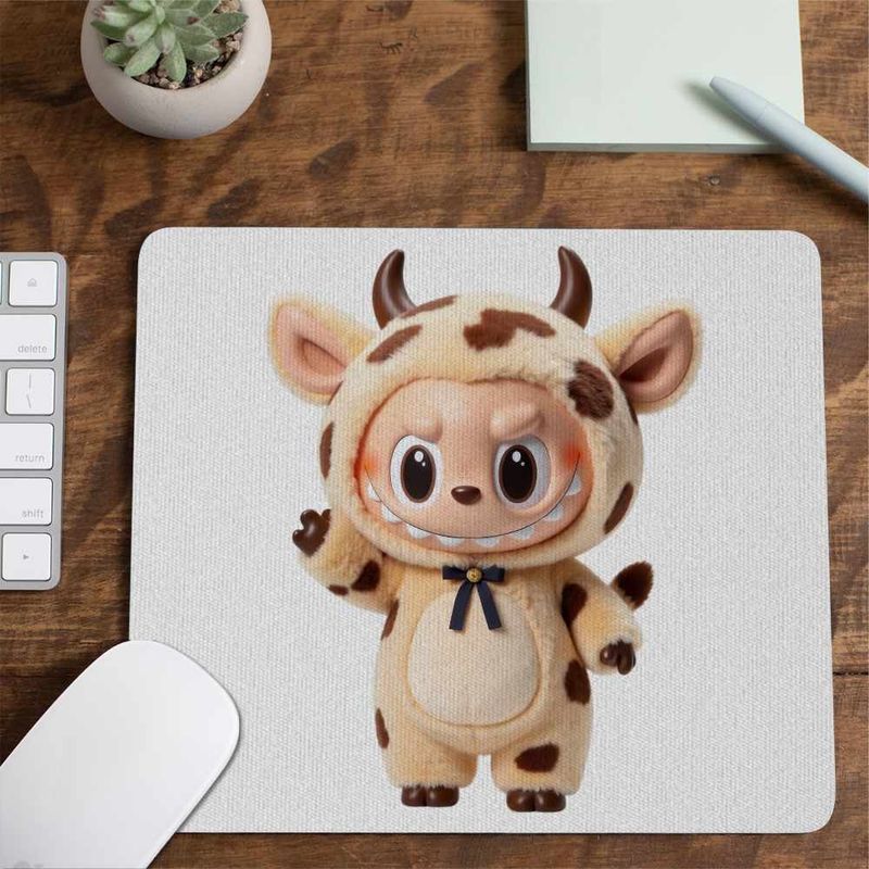 PC, gaming si accesorii - Periferice PC - Mousepad - Mousepad Labubu Milka Cow CoolTrend, 21x19cm - Infinity.ro