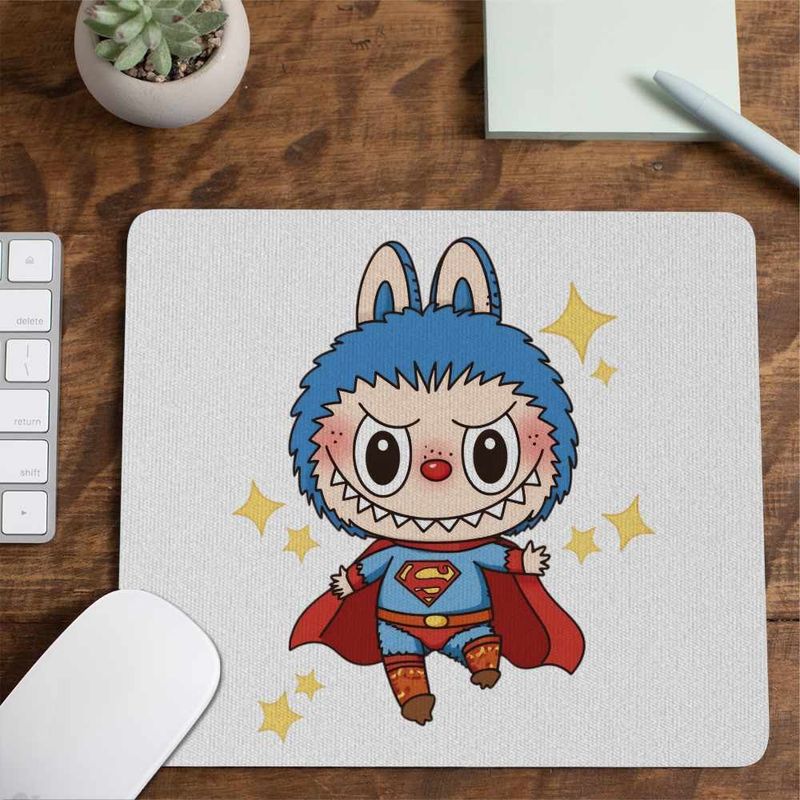 PC, gaming si accesorii - Periferice PC - Mousepad - Mousepad Labubu Superman Marvel CoolTrend, 21x19cm - Infinity.ro
