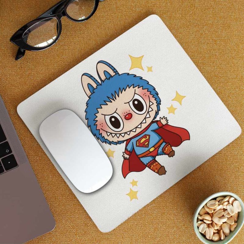 PC, gaming si accesorii - Periferice PC - Mousepad - Mousepad Labubu Superman Marvel CoolTrend, 21x19cm - Infinity.ro