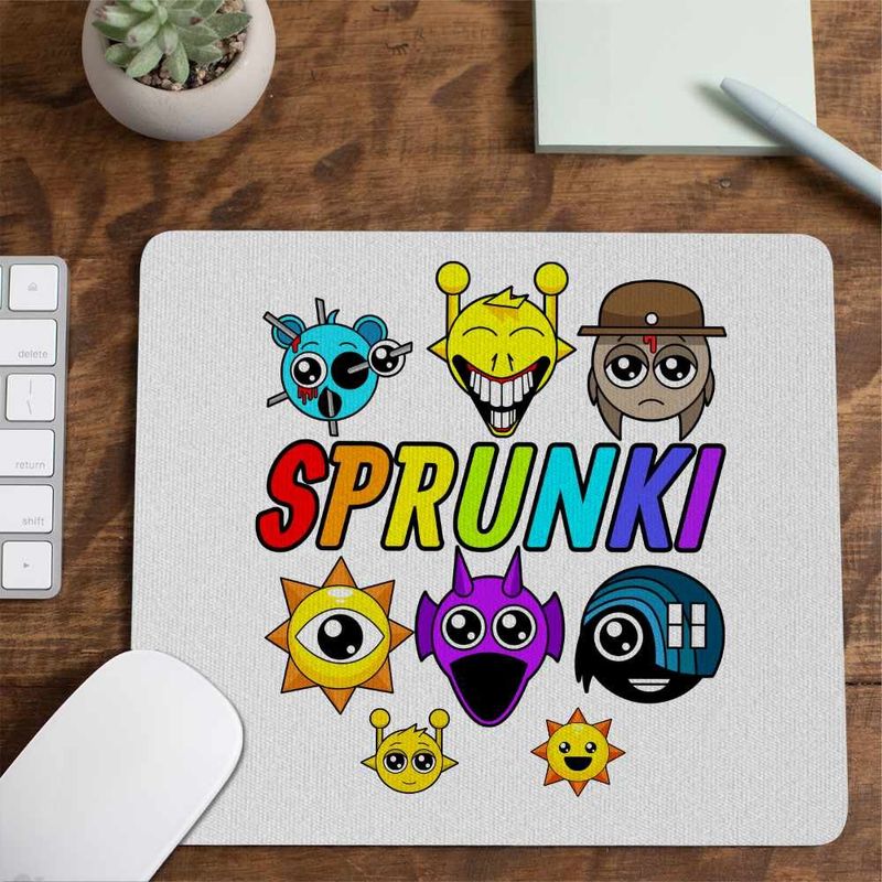 PC, gaming si accesorii - Periferice PC - Mousepad - Mousepad Sprunki Game Horror CoolTrend, 21x19cm - Infinity.ro
