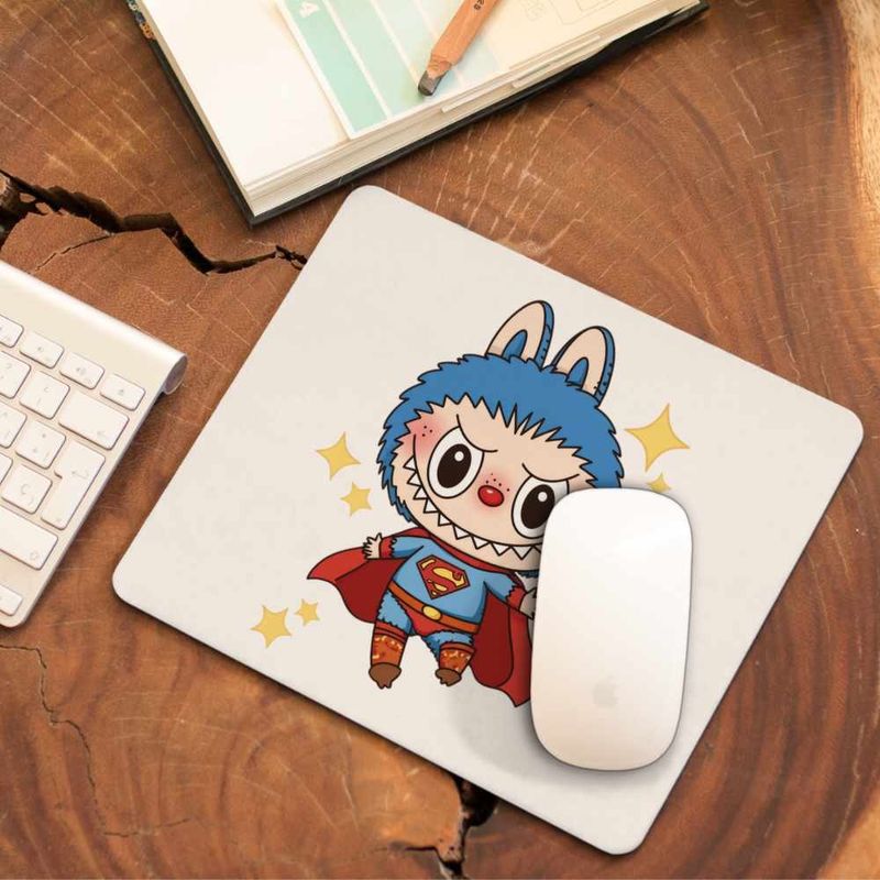 PC, gaming si accesorii - Periferice PC - Mousepad - Mousepad Labubu Superman Marvel CoolTrend, 21x19cm - Infinity.ro