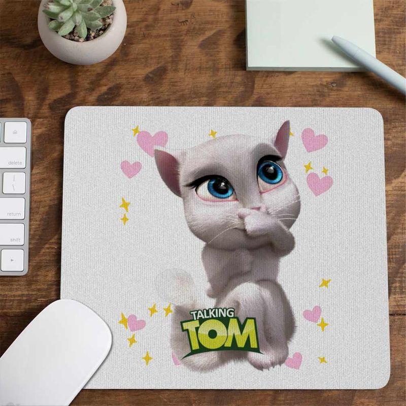PC, gaming si accesorii - Periferice PC - Mousepad - Mousepad Angela Talking Tom CoolTrend, 21x19cm - Infinity.ro