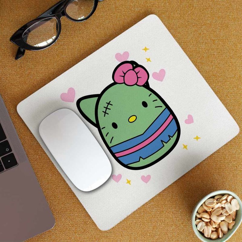 PC, gaming si accesorii - Periferice PC - Mousepad - Mousepad Squishmallows Pisica Zombie Horror CoolTrend, 21x19cm - Infinity.ro