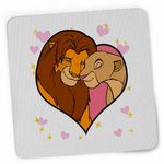 PC, gaming si accesorii - Periferice PC - Mousepad - Mousepad Regele Leu Love CoolTrend, 21x19cm - Infinity.ro