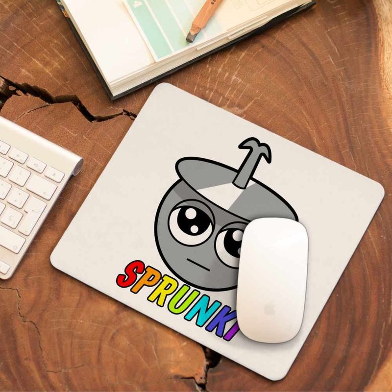 PC, gaming si accesorii - Periferice PC - Mousepad - Mousepad Sprunki Head Beats Music Gamer CoolTrend, 21x19cm - Infinity.ro