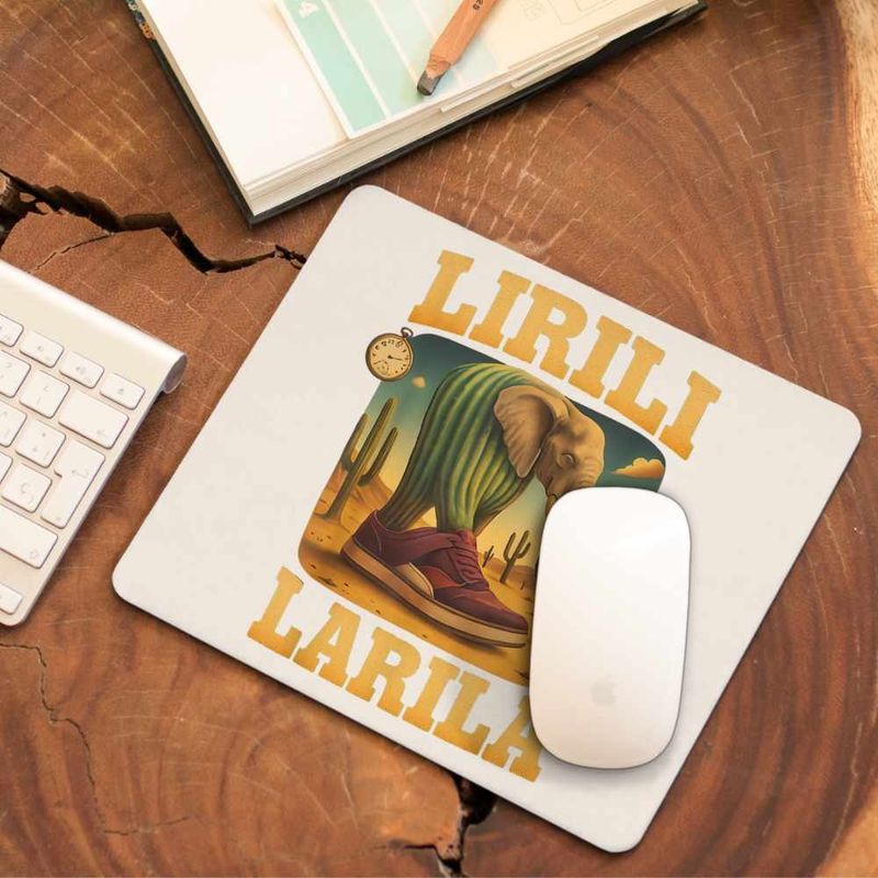 PC, gaming si accesorii - Periferice PC - Mousepad - Mousepad Lirili Larila Brainrot CoolTrend, 21x19cm - Infinity.ro