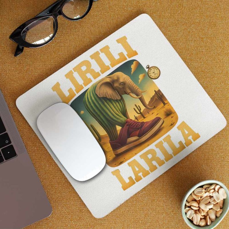 PC, gaming si accesorii - Periferice PC - Mousepad - Mousepad Lirili Larila Brainrot CoolTrend, 21x19cm - Infinity.ro