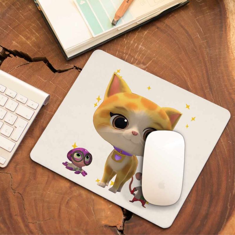 PC, gaming si accesorii - Periferice PC - Mousepad - Mousepad SuperKitties Sclipi Sparks Super Pisicute CoolTrend, 21x19cm - Infinity.ro