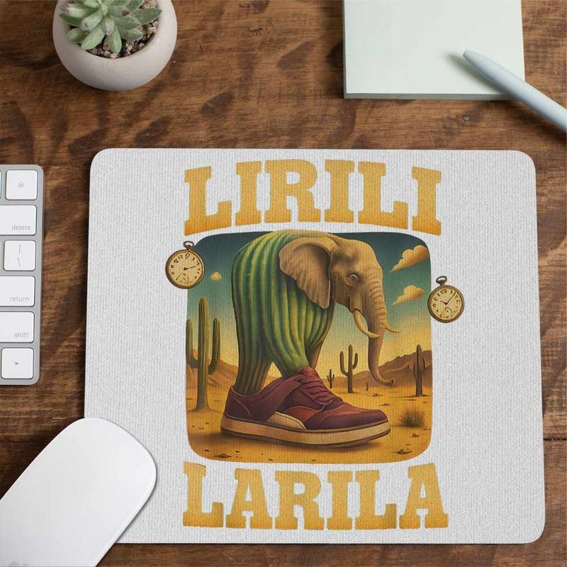 PC, gaming si accesorii - Periferice PC - Mousepad - Mousepad Lirili Larila Brainrot CoolTrend, 21x19cm - Infinity.ro