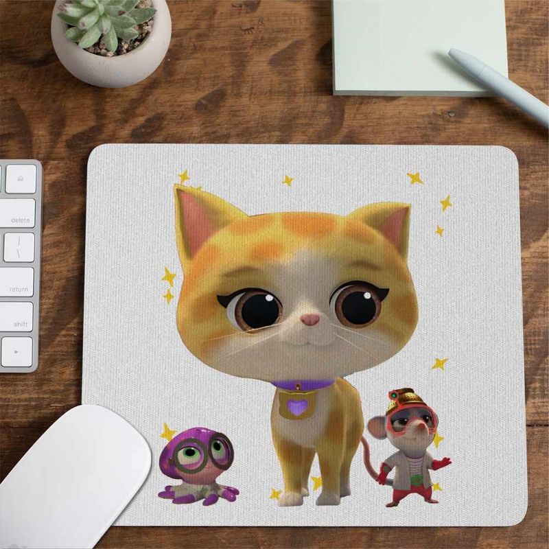 PC, gaming si accesorii - Periferice PC - Mousepad - Mousepad SuperKitties Sclipi Sparks Super Pisicute CoolTrend, 21x19cm - Infinity.ro