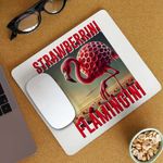 PC, gaming si accesorii - Periferice PC - Mousepad - Mousepad Strawberrini Flamingini Brainrot CoolTrend, 21x19cm - Infinity.ro